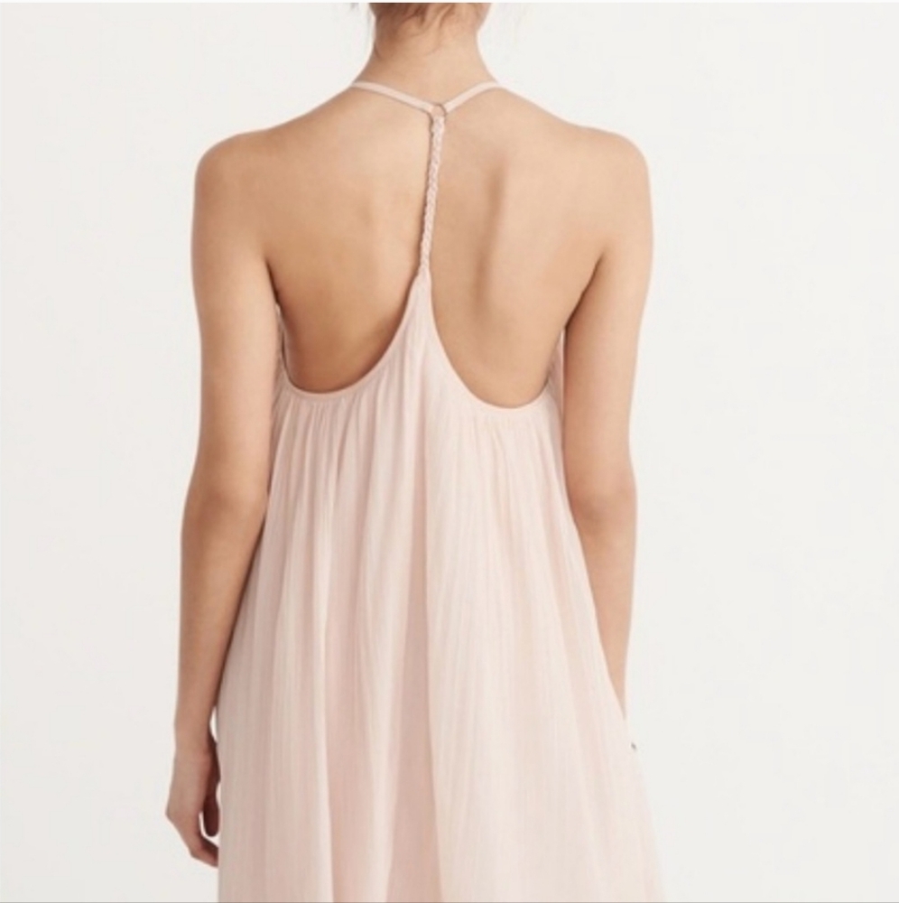 Abercrombie & Fitch Pastel light pink pleated Mini Dress Size Large